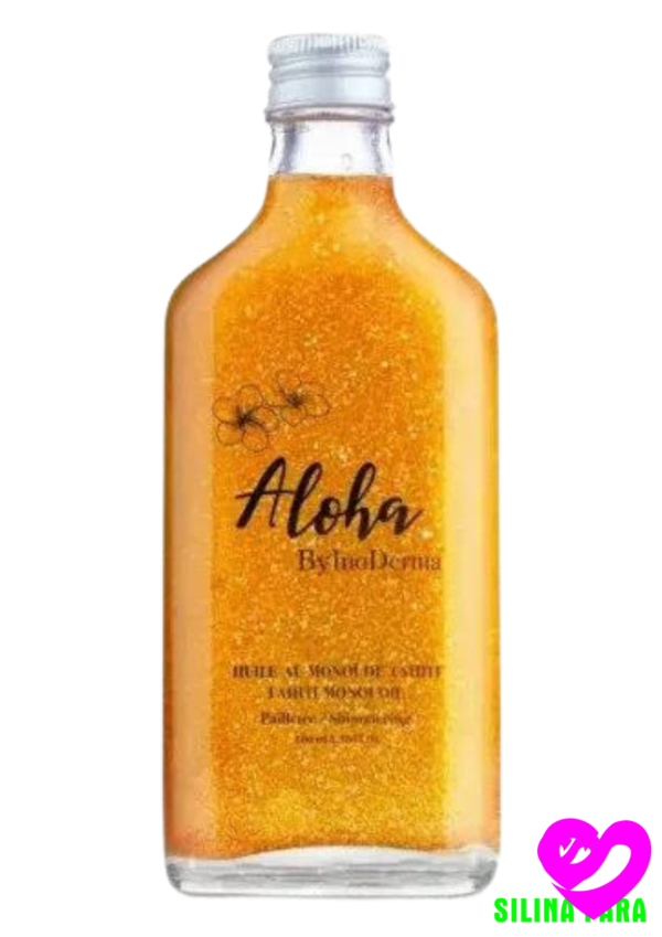 Aloha By Inoderma Huile De Monoi De Tahiti Pailletee Gold png