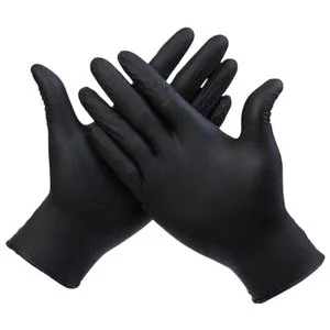 Gants nitrile noir webp